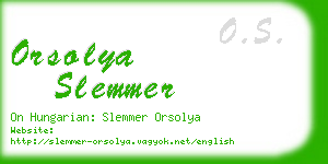orsolya slemmer business card